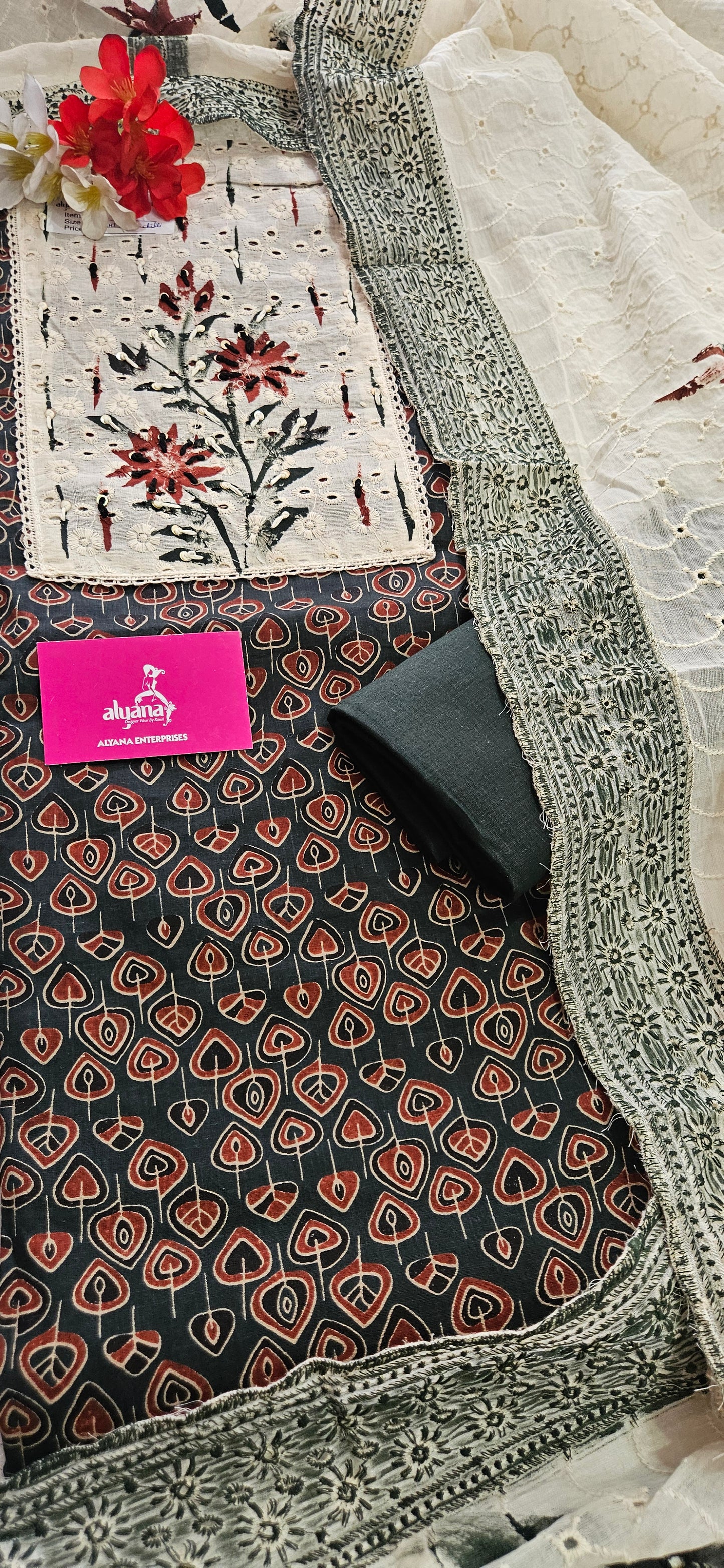 Cheese Chilli Pure Cotton Unstitched Suit 1