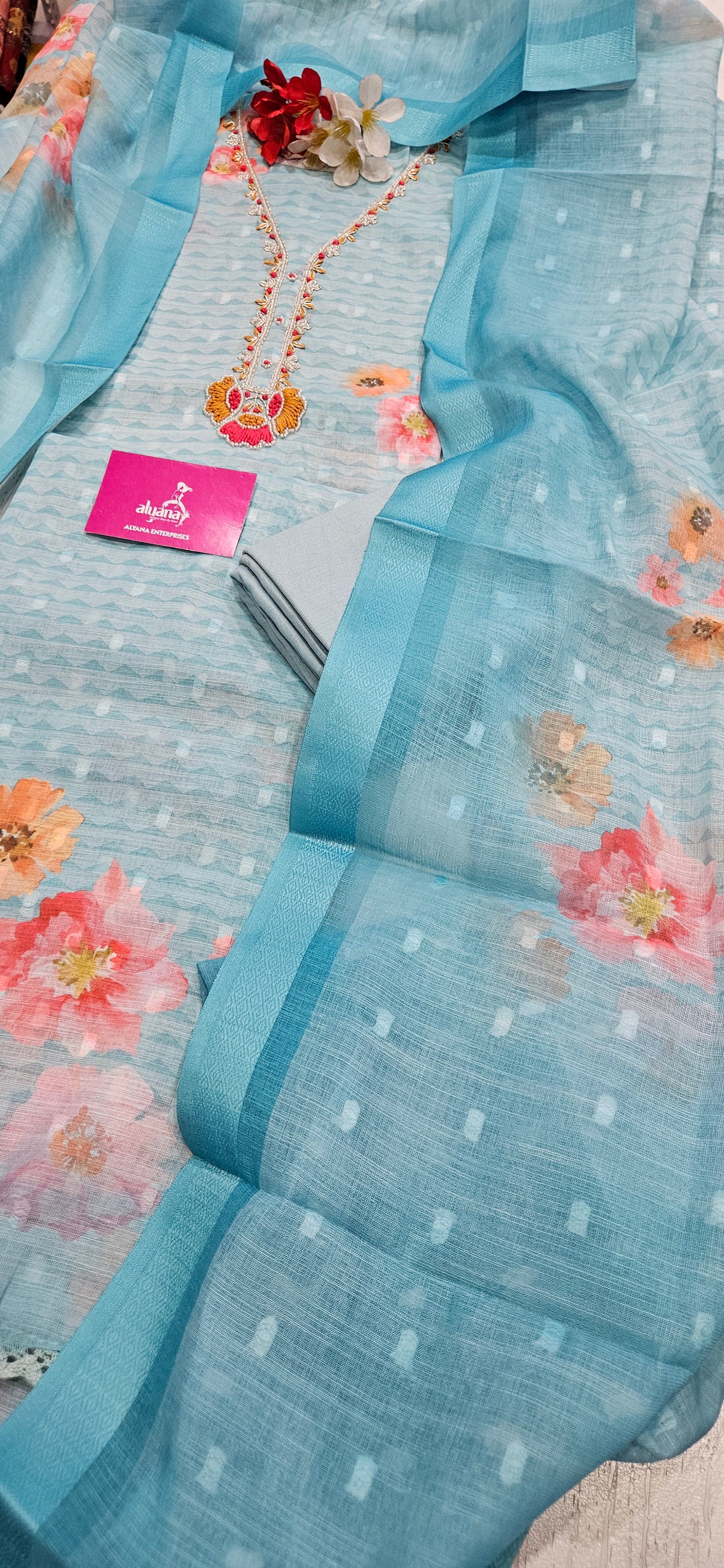 VT Raaj Linen Cotton Unstitched Suit 4
