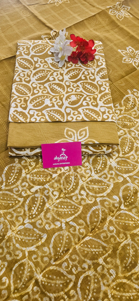 JV Heavy Batik Unstitched Suit 6