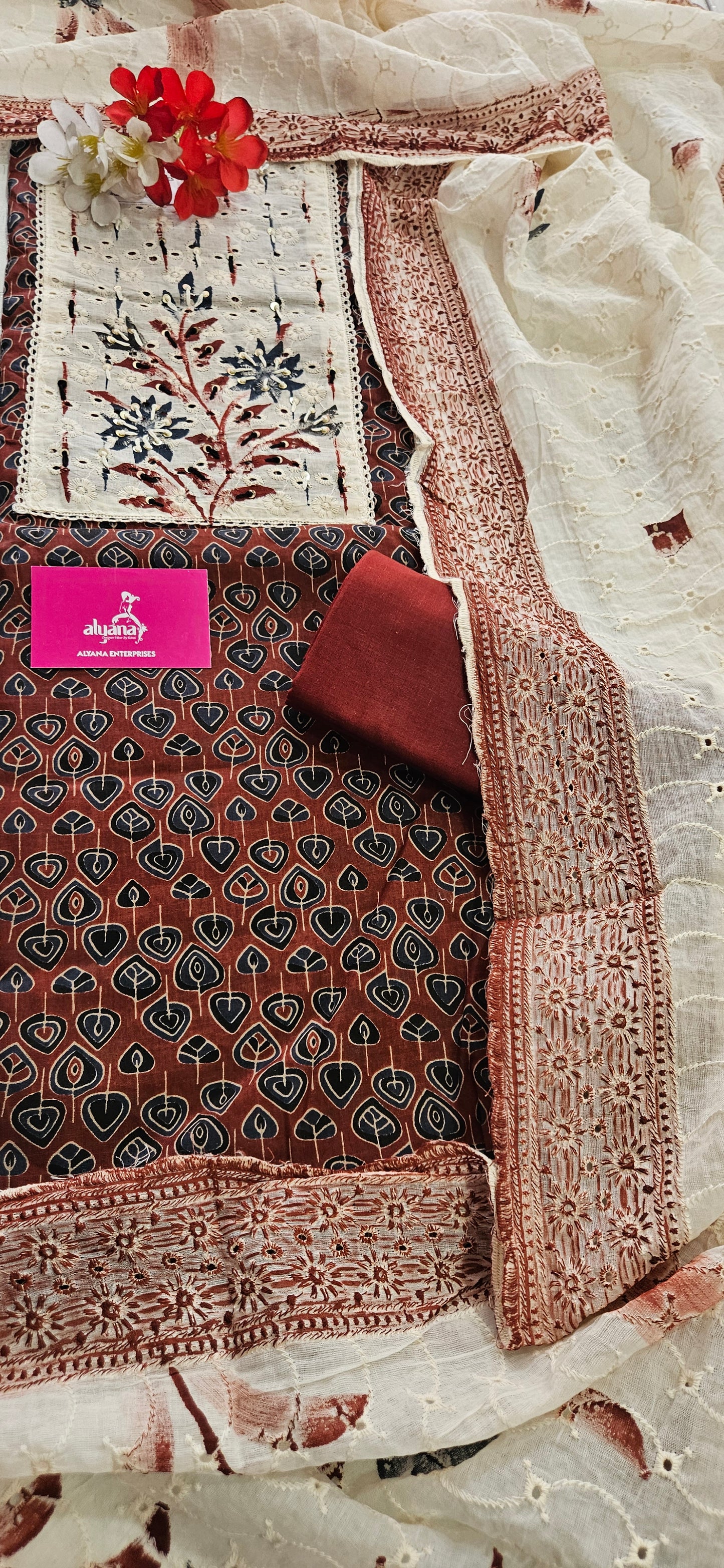 Cheese Chilli Pure Cotton Unstitched Suit 2