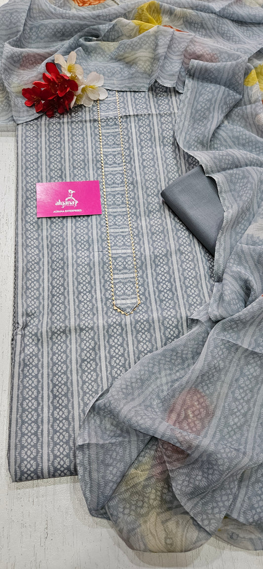 Bella Bella Lawn Cotton 3-Piece Unstitched Suit 2