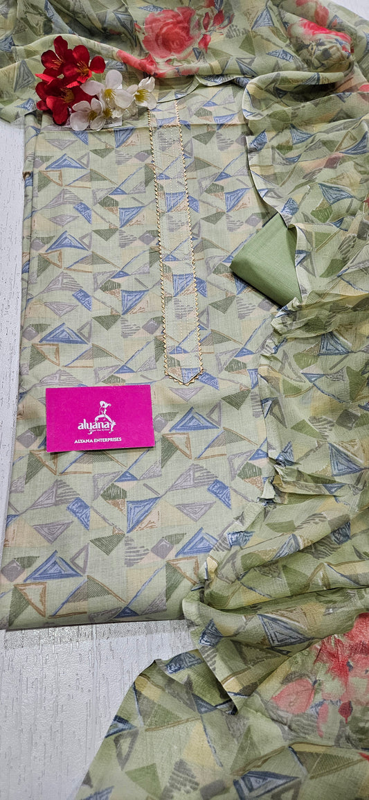 Bella Bella Lawn Cotton 3-Piece Unstitched Suit 8