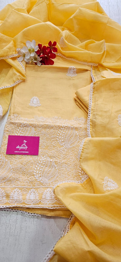 Aavsar Munch Pure Cotton Unstitched Suit 1