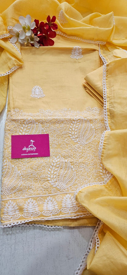 Aavsar Munch Pure Cotton Unstitched Suit 1