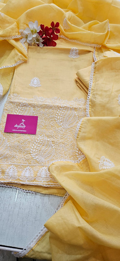Aavsar Munch Pure Cotton Unstitched Suit 1