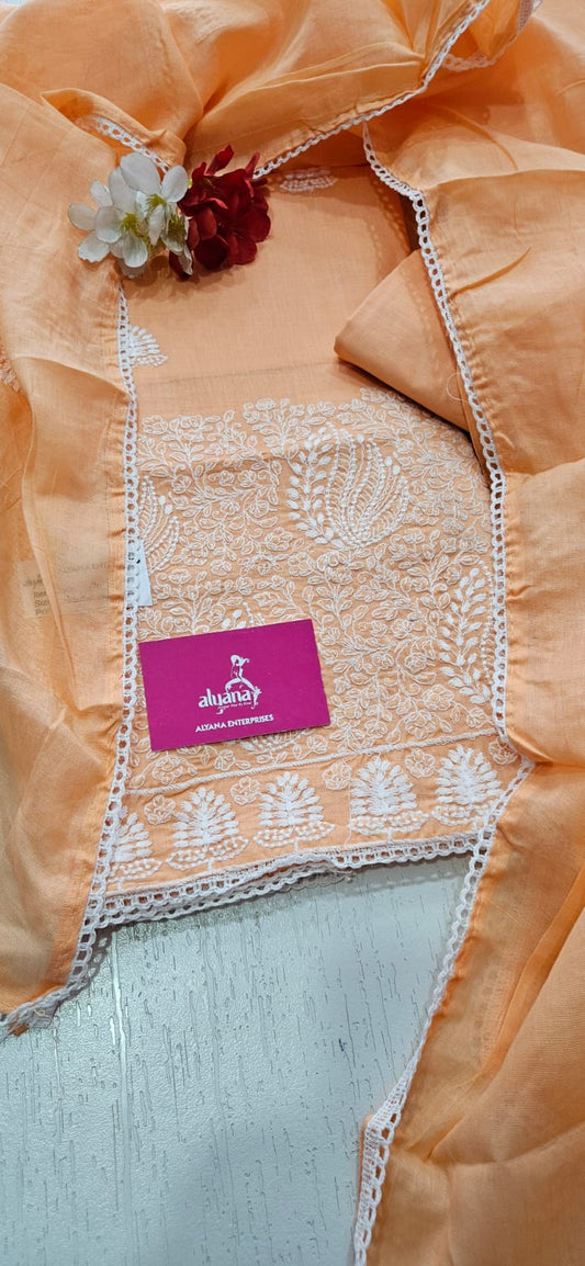 Aavsar Munch Pure Cotton Unstitched Suit 2