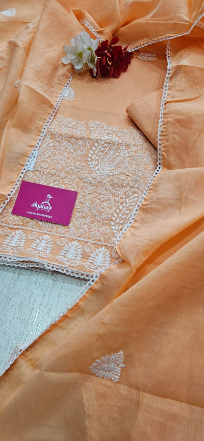 Aavsar Munch Pure Cotton Unstitched Suit 2